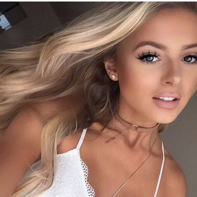 Hot Newest Fashion Silver Plated Leather Mix Color Round Choker Necklace for Couple Lovers N160