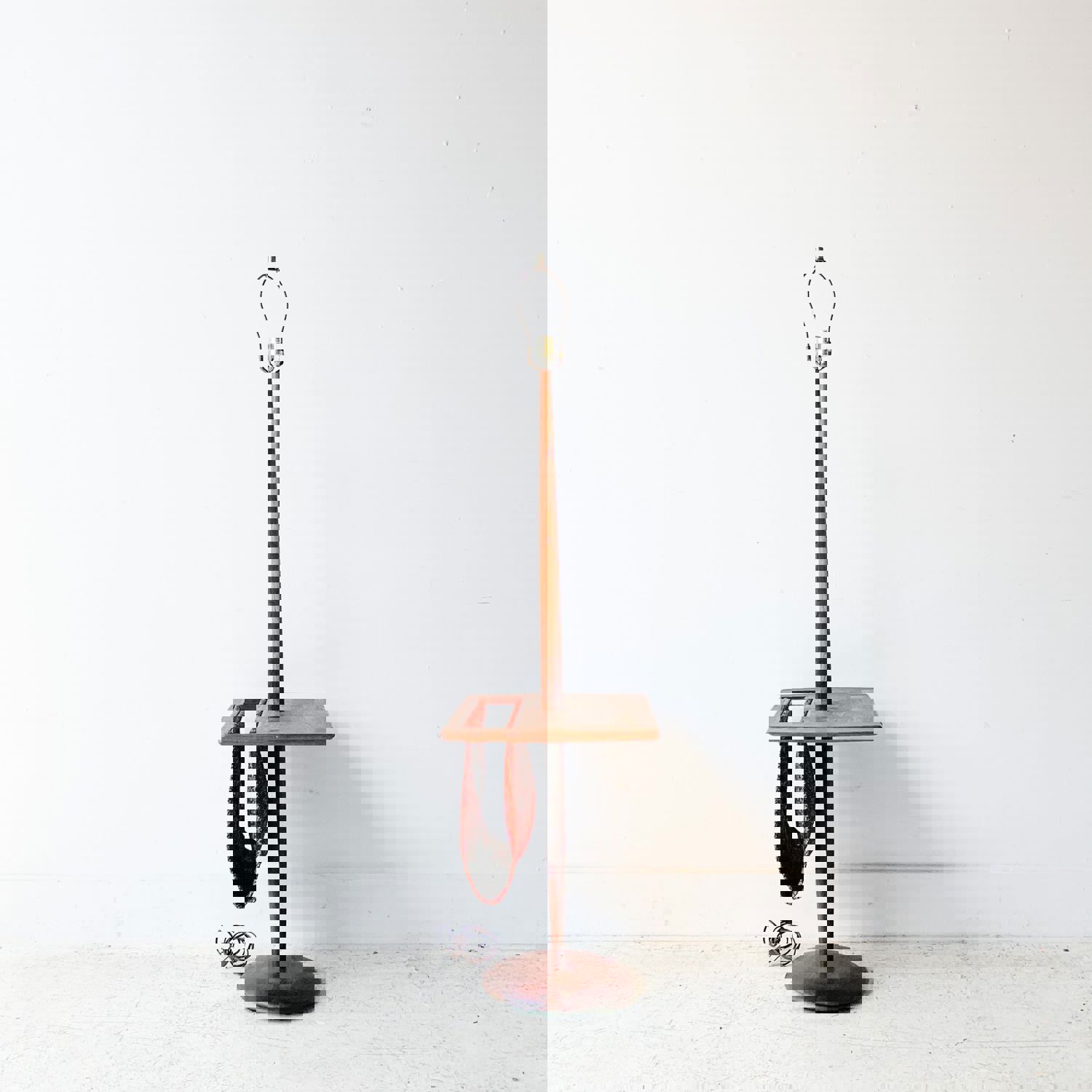 Mid Century Laurel Lamp with Magazine Rack