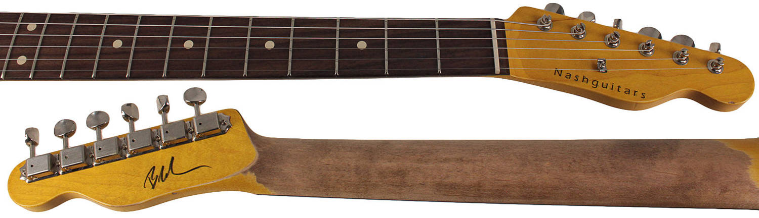 Nash T-2HB Guitar, 3 Tone Sunburst, Light Aging - Classic Telecaster with Lollar Humbuckers