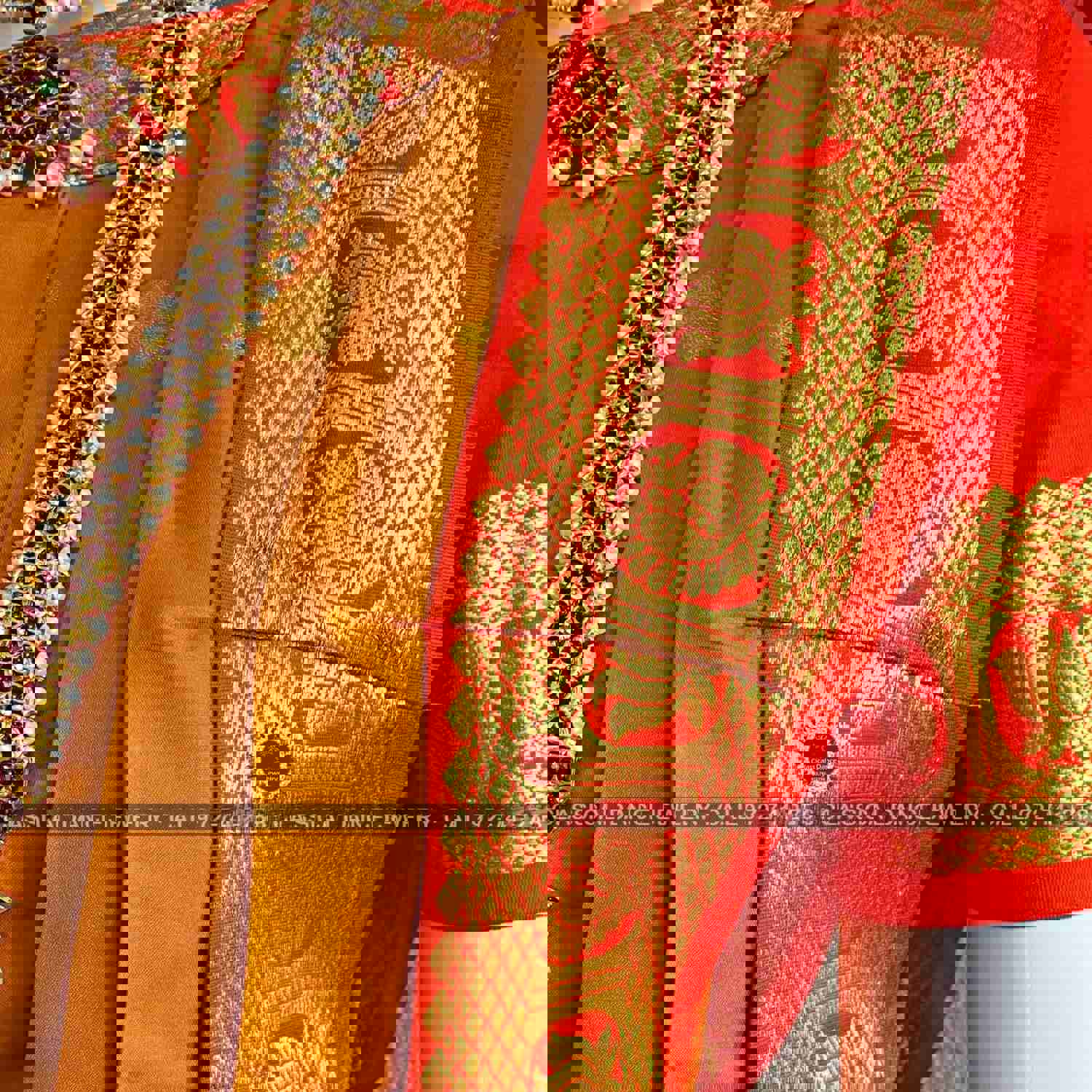 MUSTARD YELLOW ORANGE 36 inch Bharatanatyam Gold Zari Dance Costume | Art Silk Dharmavaram Kanchi