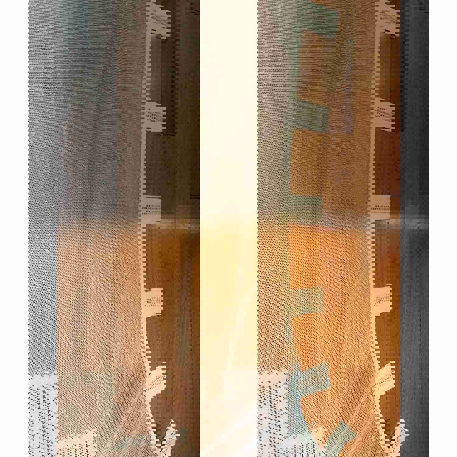 White Lace Swag Curtain Valance Set of 2 Panels