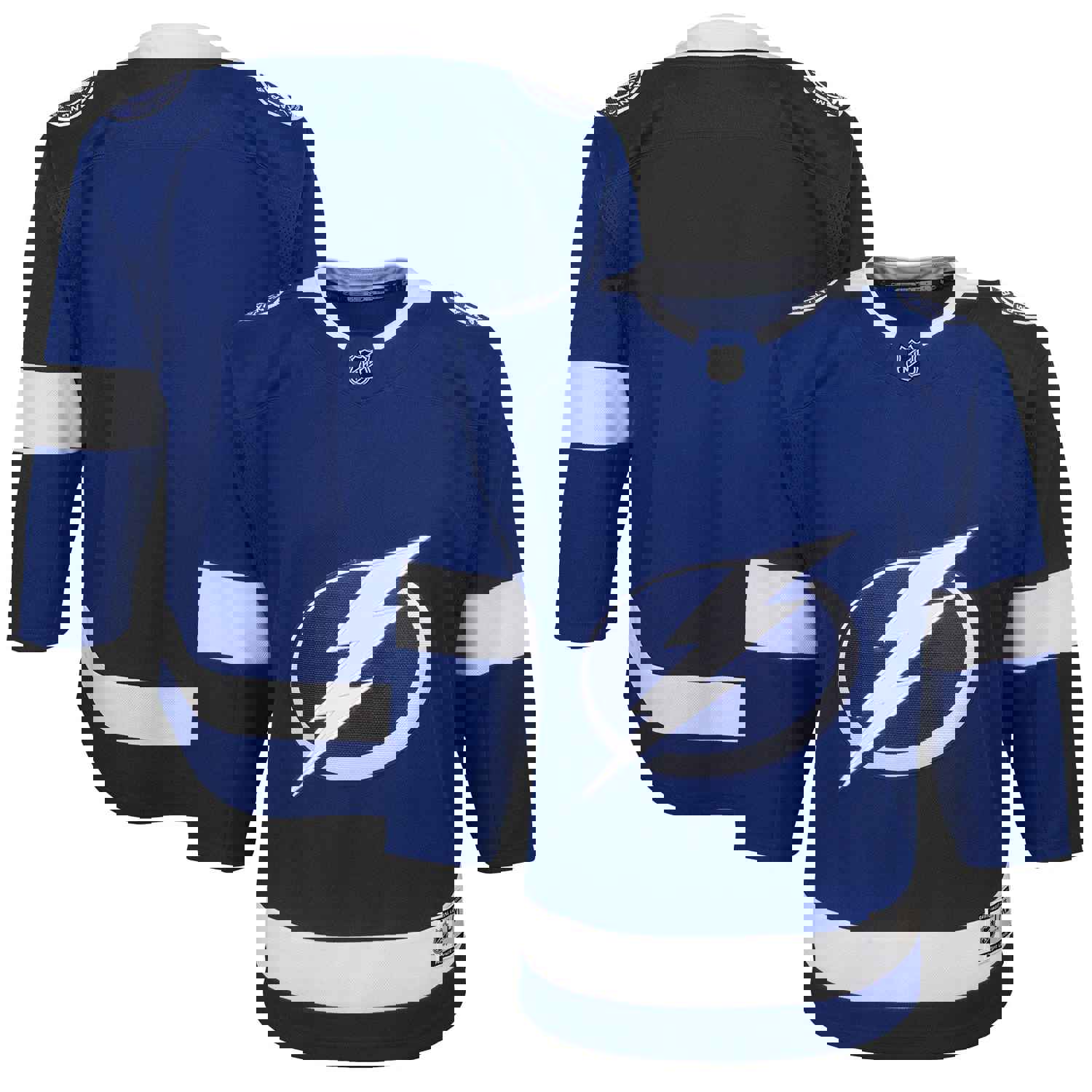 Tampa Bay Lightning Youth Home Blank Premier Jersey - Blue