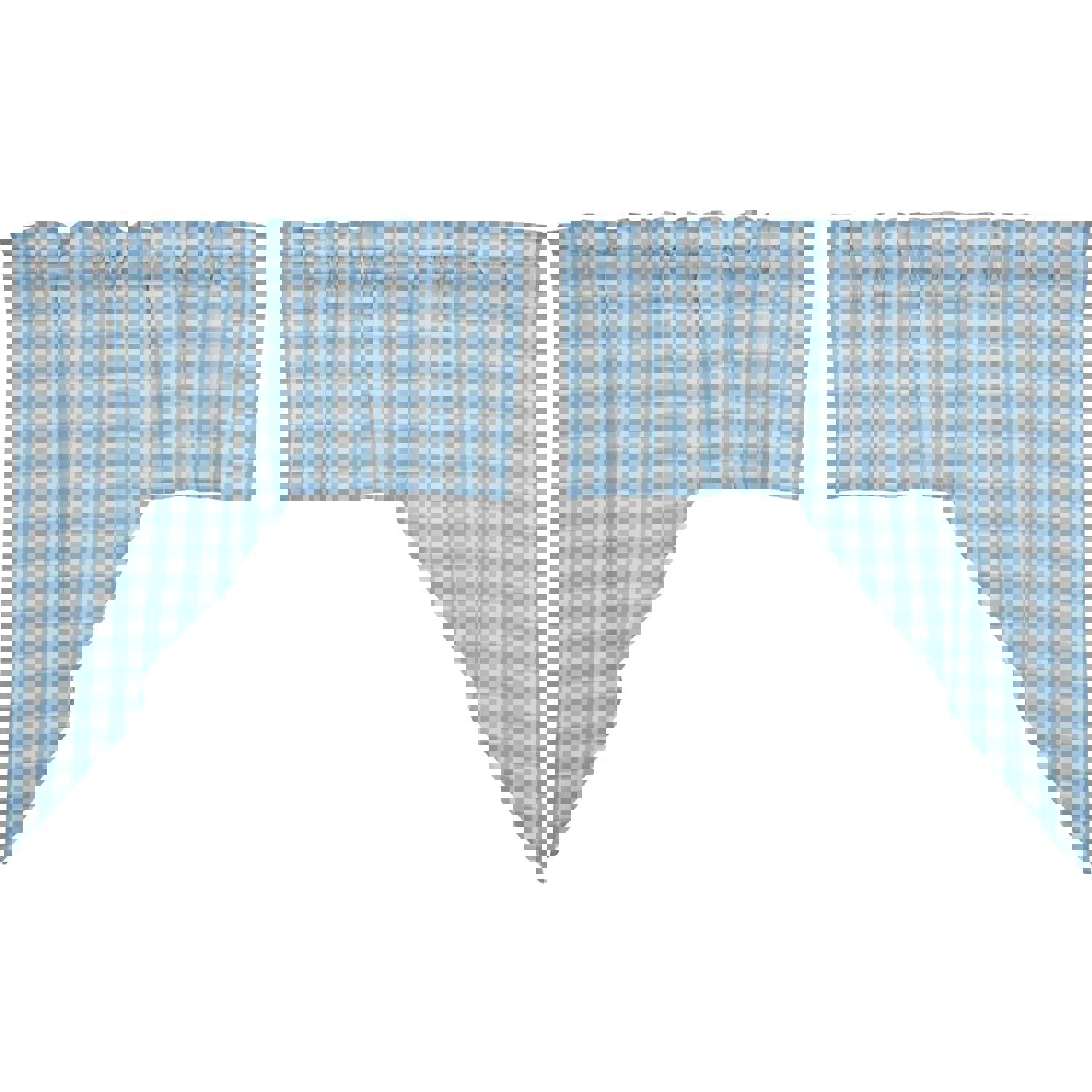 Annie Buffalo Blue Check Swag Set of 2 36x36x16