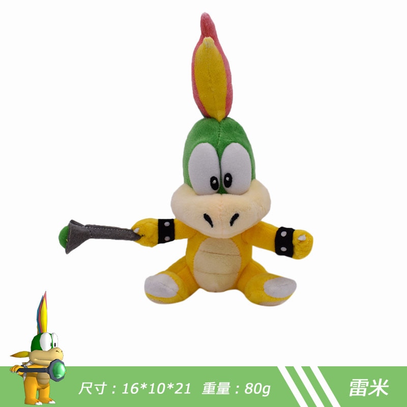 Super Bowser Koopalings Morton-Jr 16-23cm Roy Koopa Cartoon Toy Baby Son Doll Animal