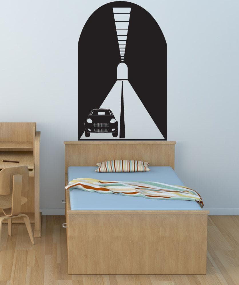 Vinyl Wall Decal Sticker Car Tunnel #OS_DC686 - Removable & Easy to Apply