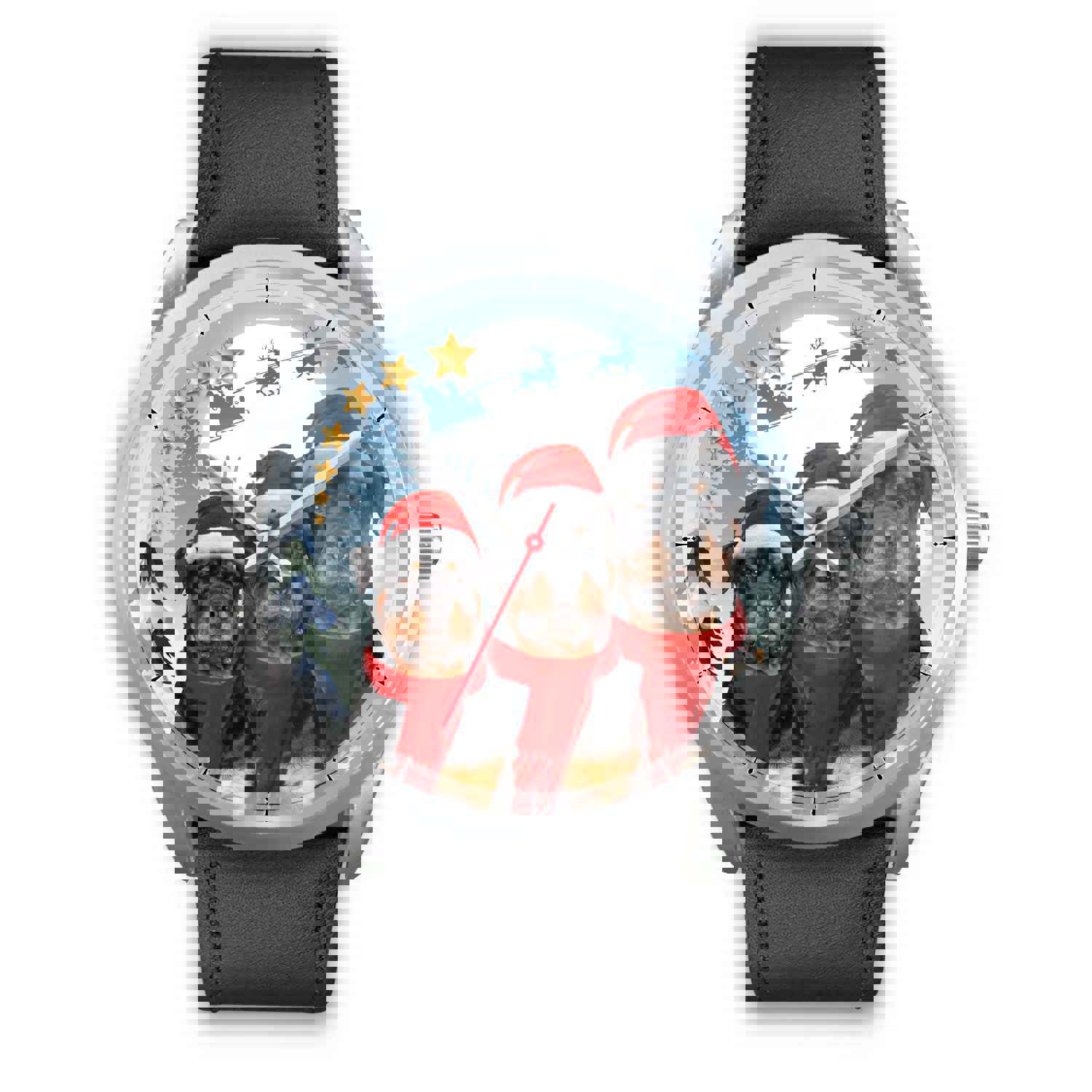 Cute Rottweiler Christmas Special Wrist Watch