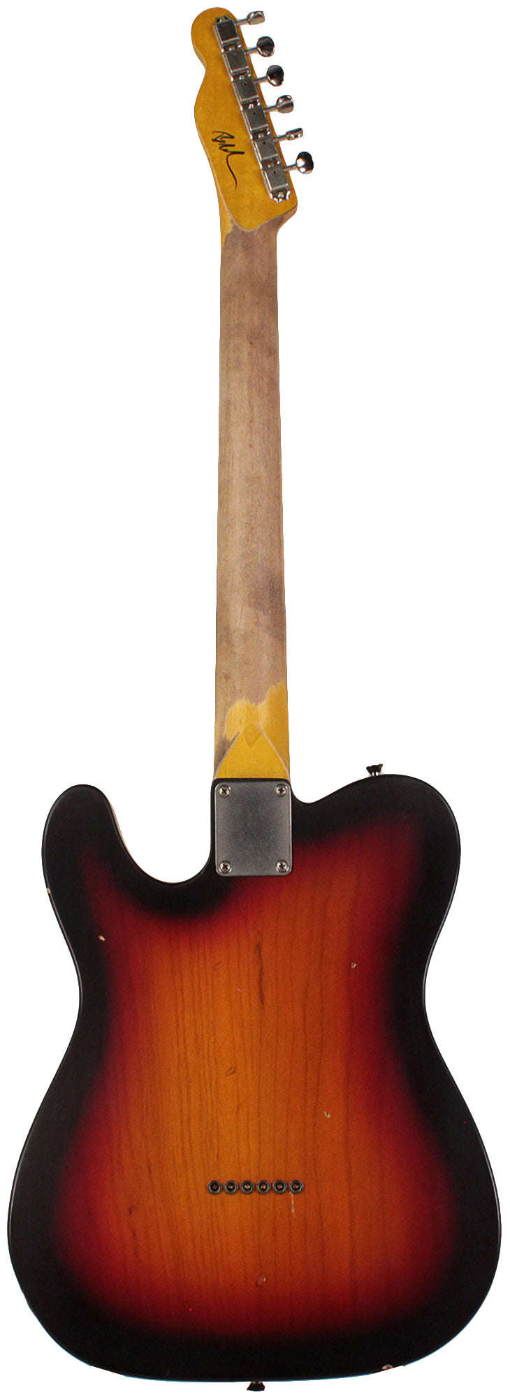 Nash T-2HB Guitar, 3 Tone Sunburst, Light Aging - Classic Telecaster with Lollar Humbuckers