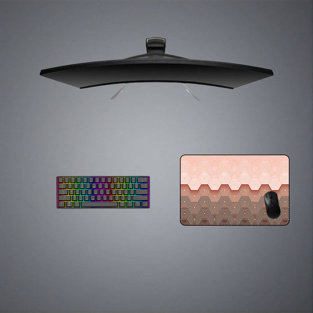 Hypnotic Hex Pattern Gaming Mouse Pad for Enhanced Accuracy