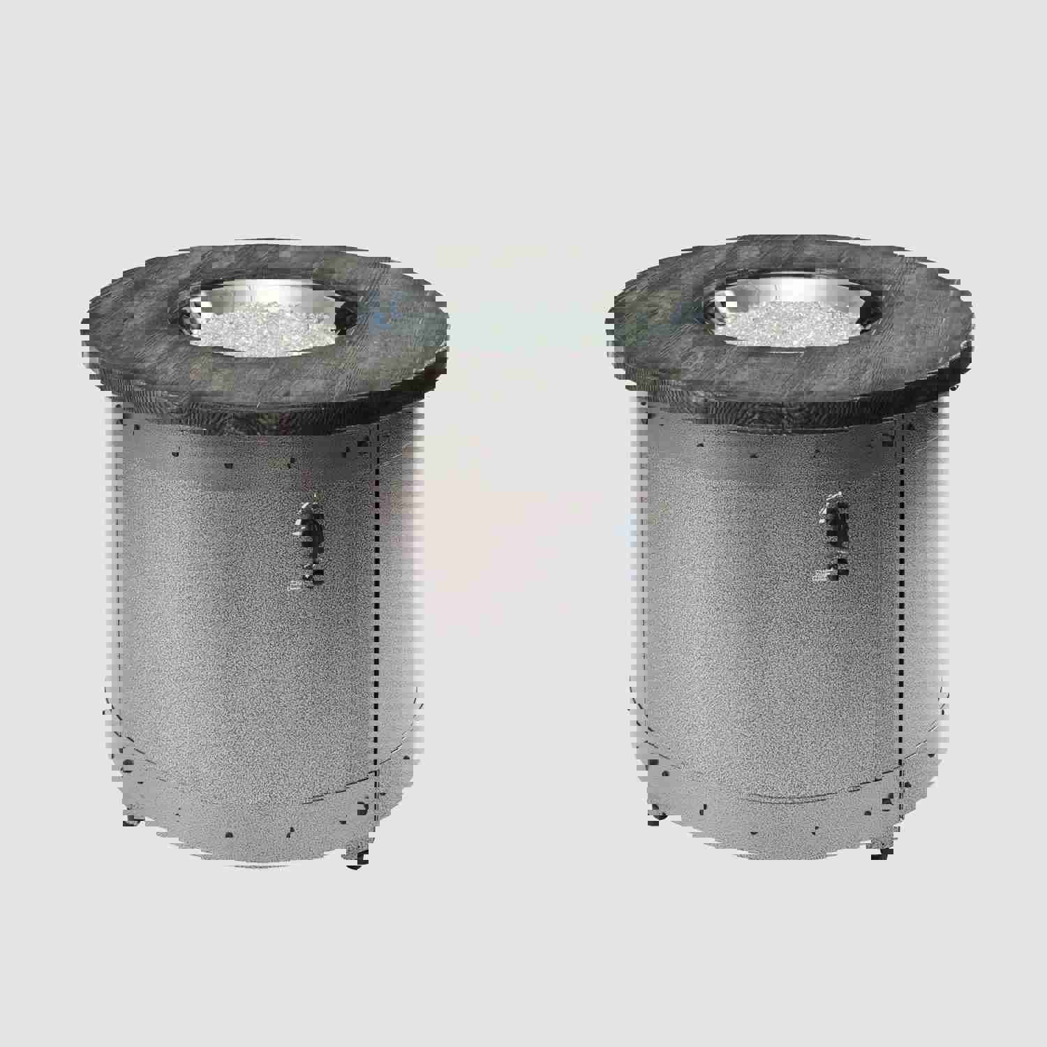 Edison Round Gas Fire Pit Table