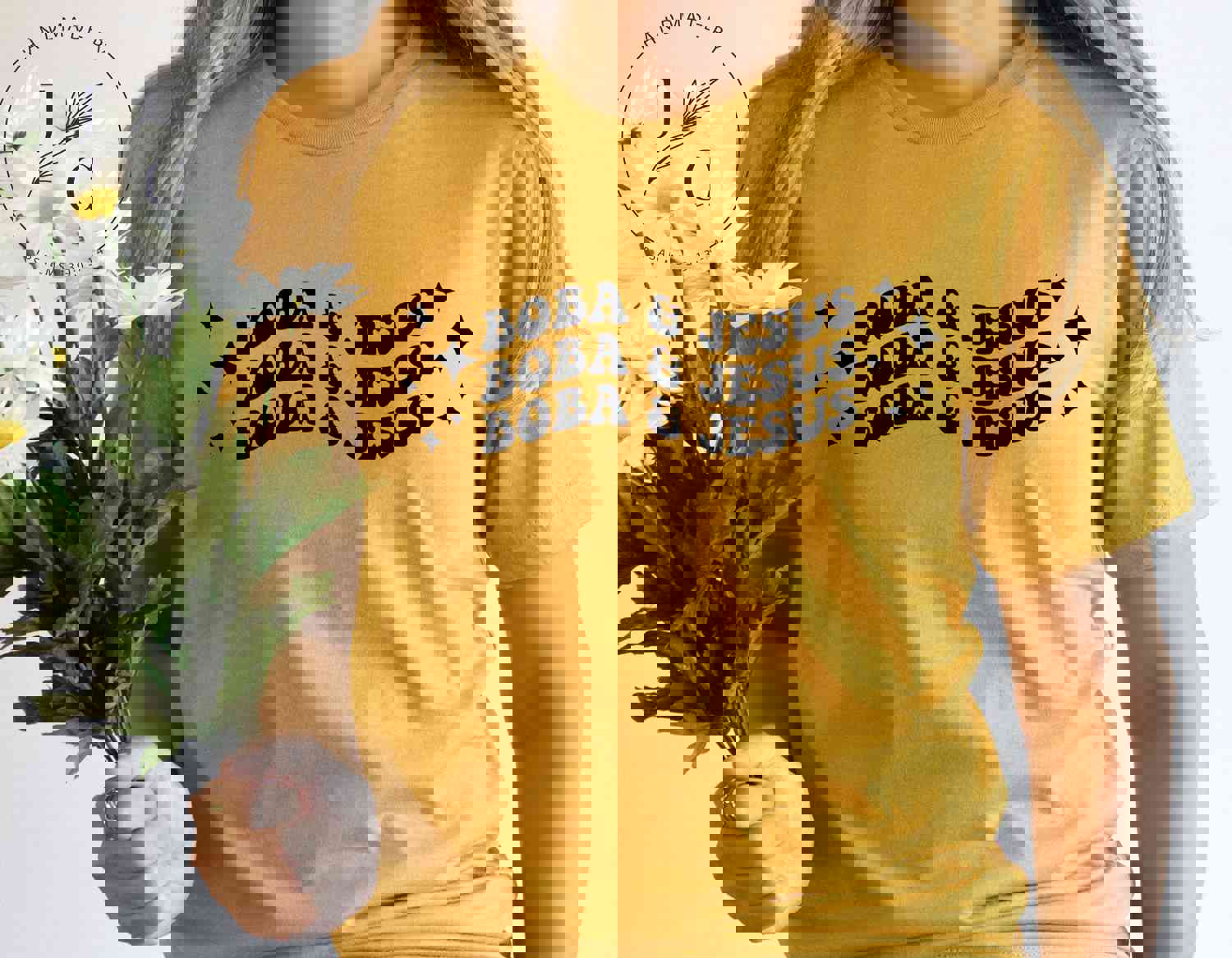 Boba and Jesus Christian T-Shirt - Christian Boba Lover Tee