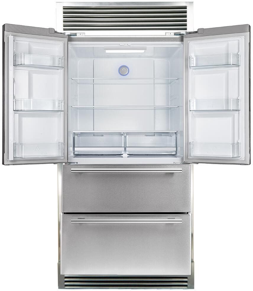 Forno 36 French Door Refrigerator - 19 cu.ft with Double Freezer Drawer and Ice Maker
