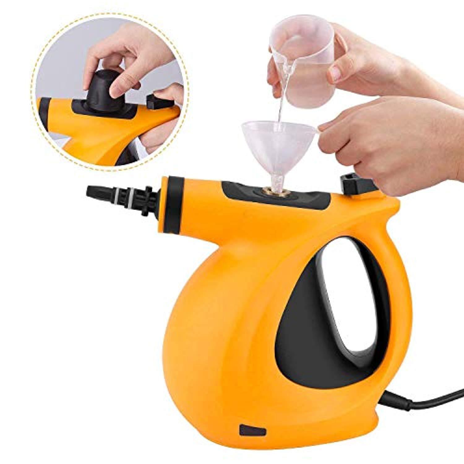 ShamBo Handheld Pressurized 9 in 1 Steam Cleaner with 9-Piece Accessory Set