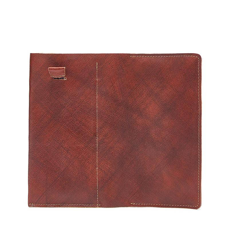 Vintage Italian Cowhide Leather Passport Travel Wallet for Men