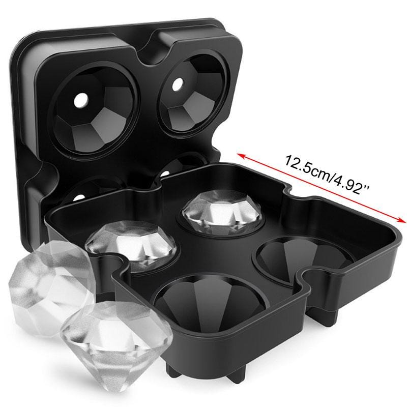 Creative Diamond Shape Silicone Ice Cube Maker
