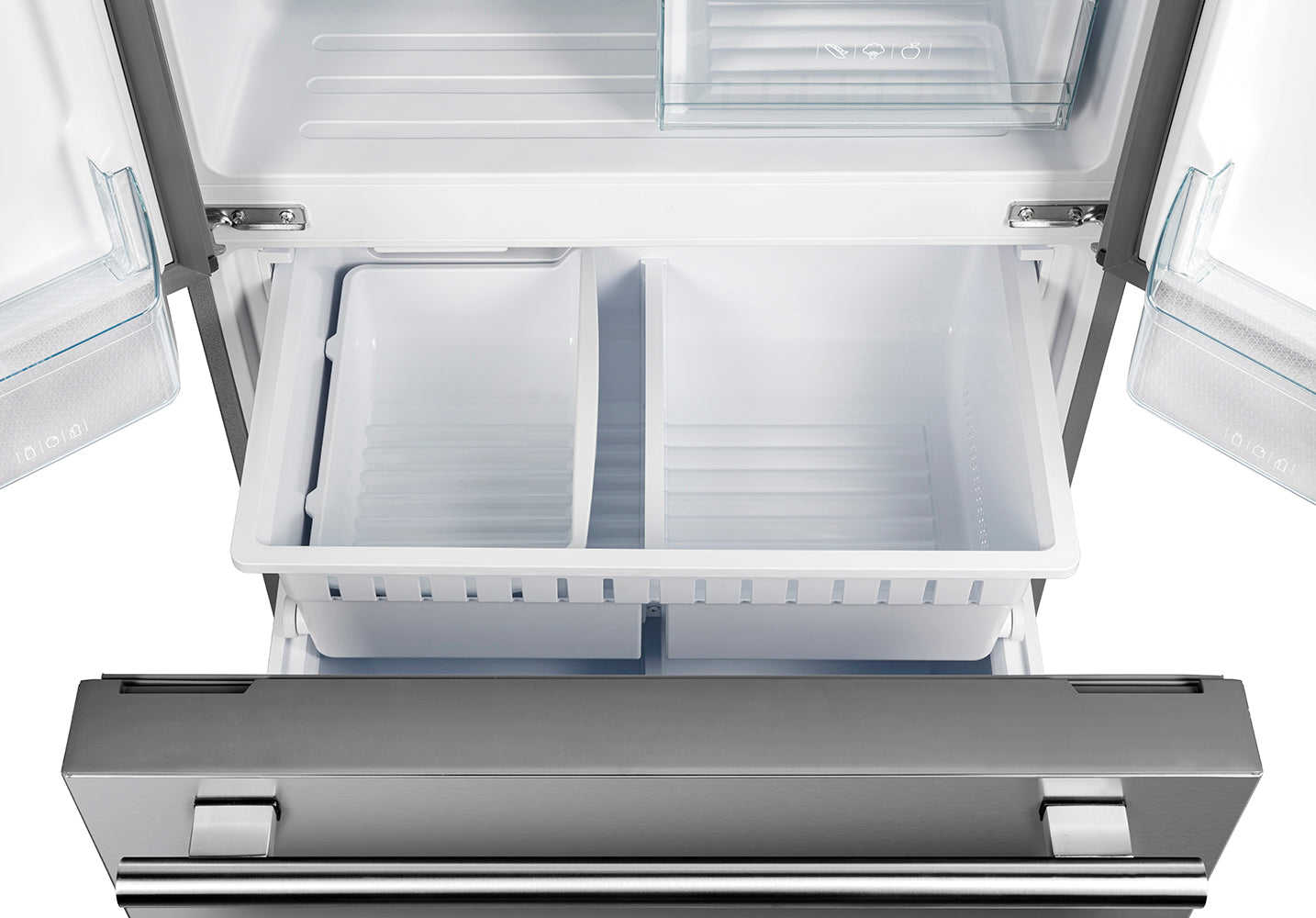 FORNO 35 Inch 17.5 cu ft French Door Refrigerator with Ice Maker in Stainless Steel
