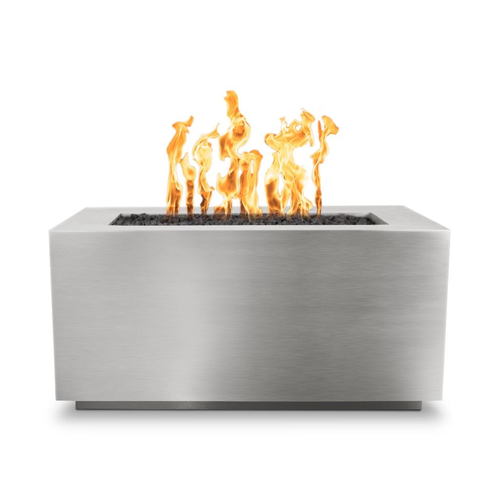 The Outdoor Plus 60 Pismo Copper & Corten Steel & Stainless Steel Rectangle Fire Pit Table