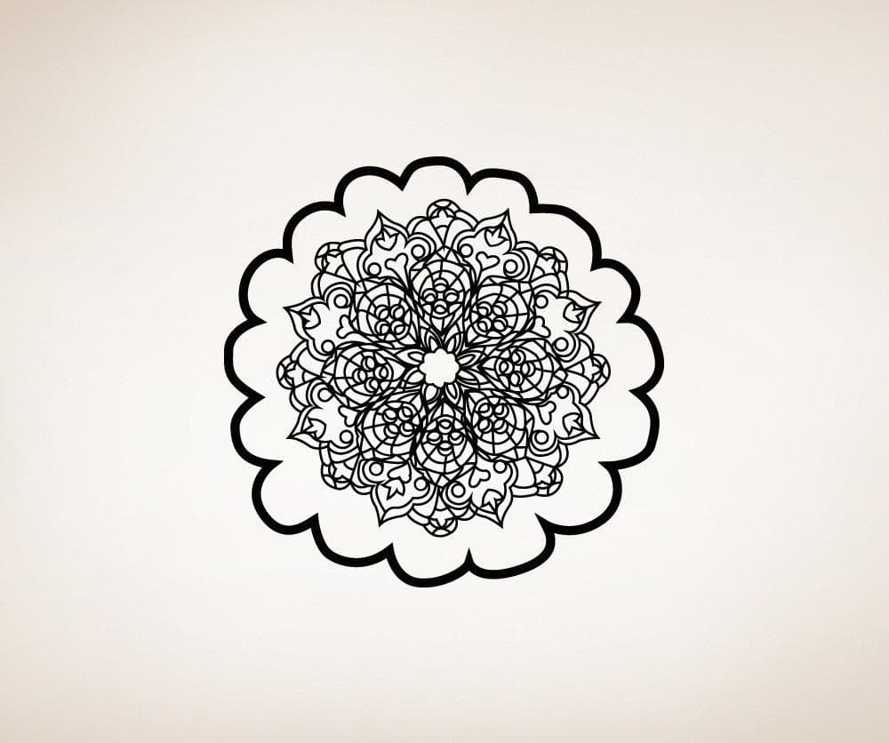 Oriental Flower Motif Vinyl Wall Decal Sticker #OS_MB121
