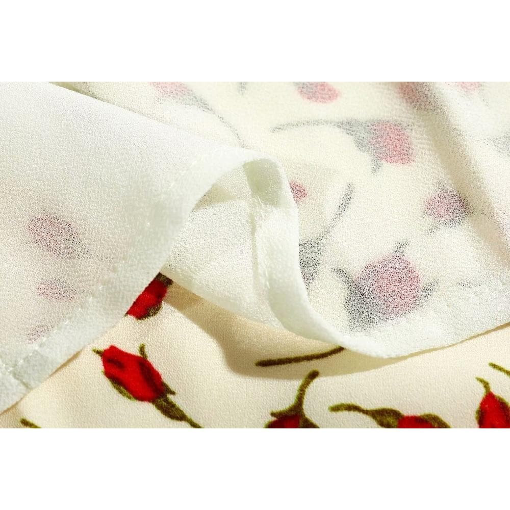 Fashion Floral Boho Dress - Vintage Style A-Line Midi Dress