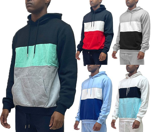 CHUBBY CHUCKS Mens Color Block Hoodie
