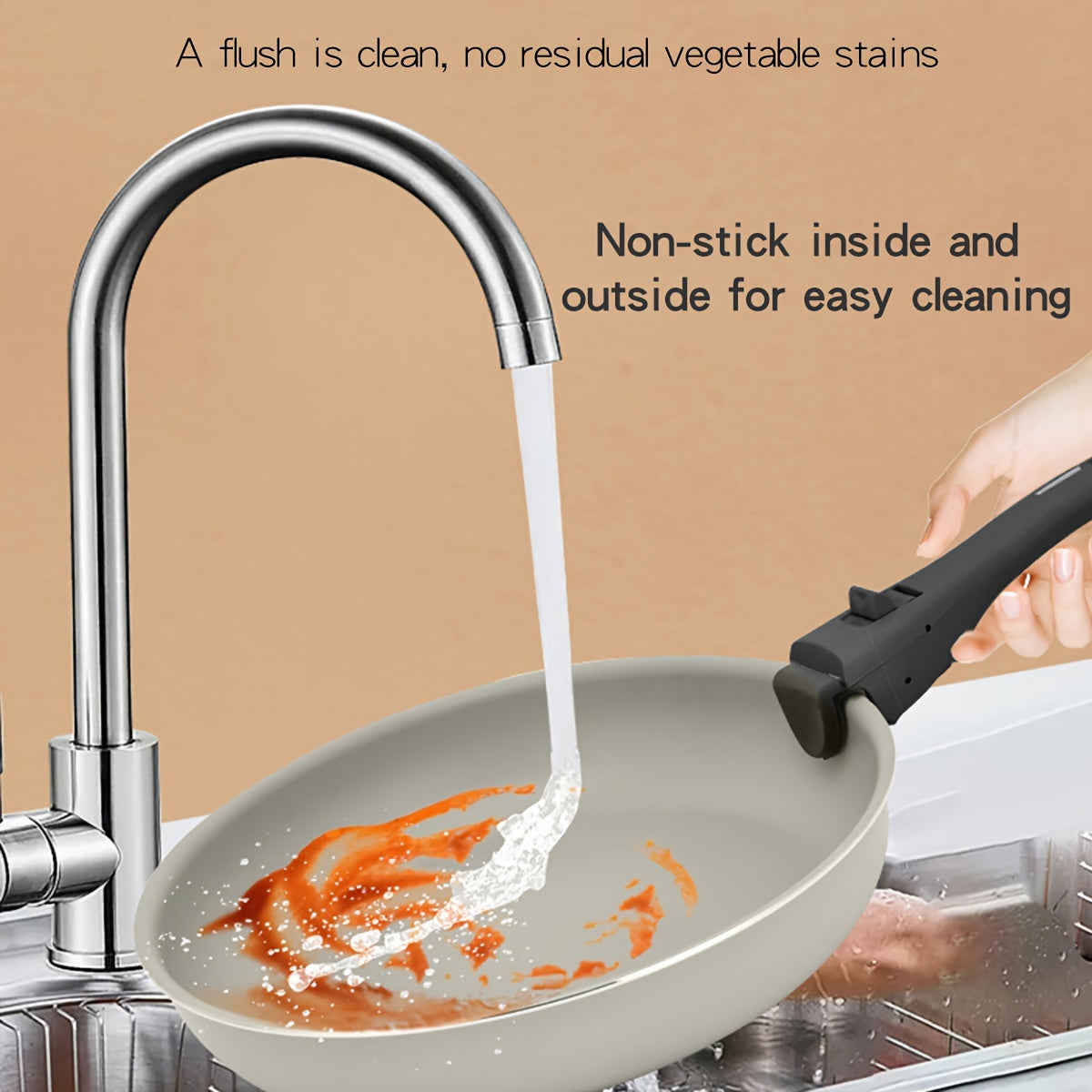 3pcs Detachable Handles Pot and Pan Set for Camping, Fishing, Hiking, and Outdoor Activities - Durable Kitchenware