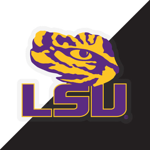LSU Tigers NCAA Vinyl Decal Sticker - Choose Style and Size for Fans, Students, and Alumni