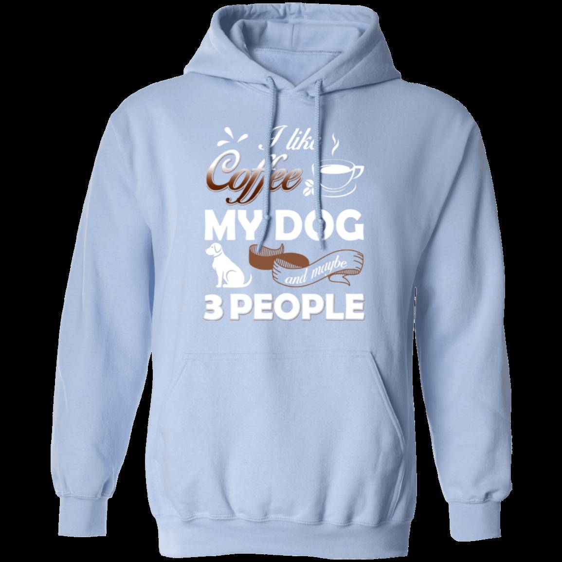 I LIKE COFFEE LADIES Pullover Hoodie - 8 oz Unisex Hoodie with Digital Print