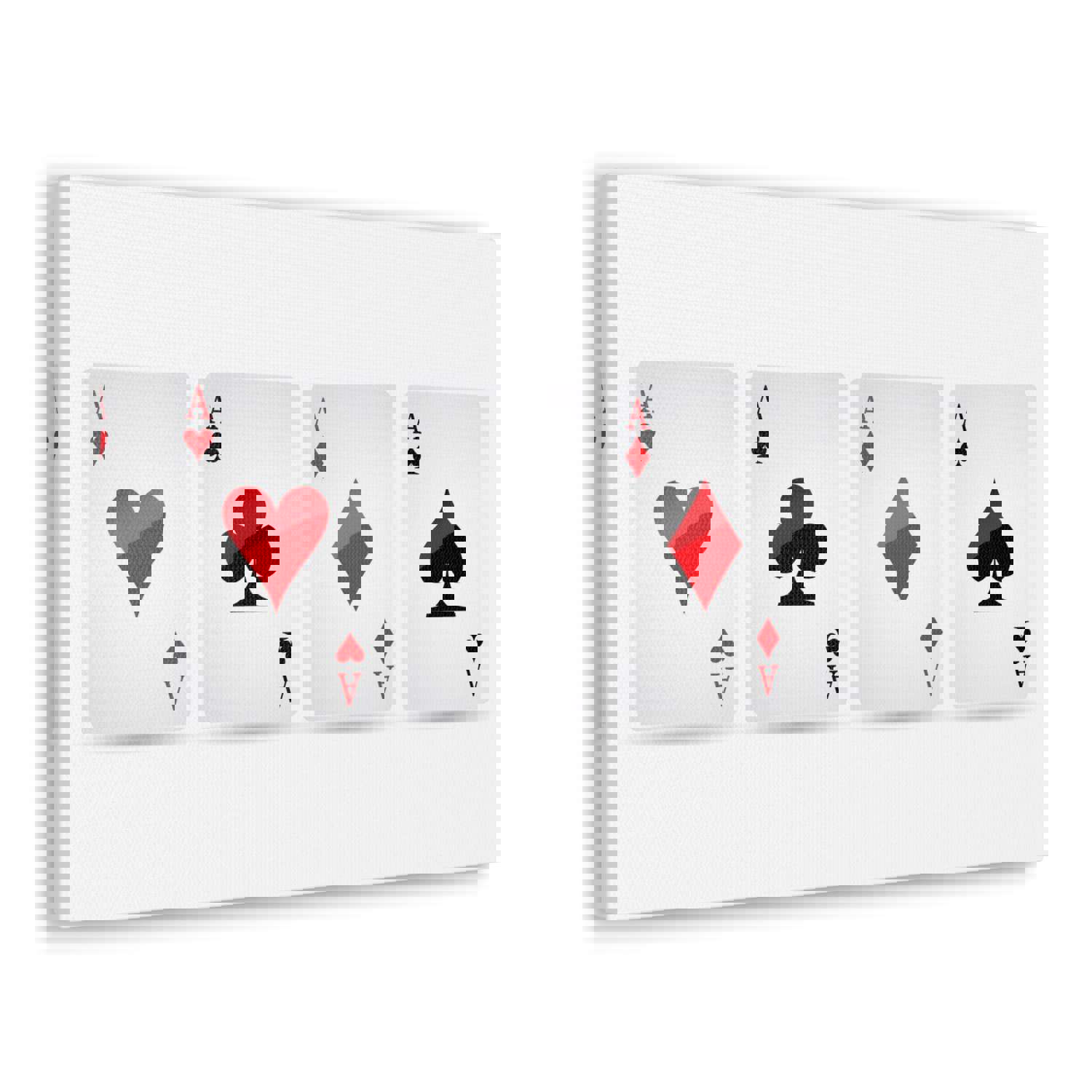 Ace Card Suit Playing Card Canvas Wall Art - Premium Home Decor Ready-to-Hang