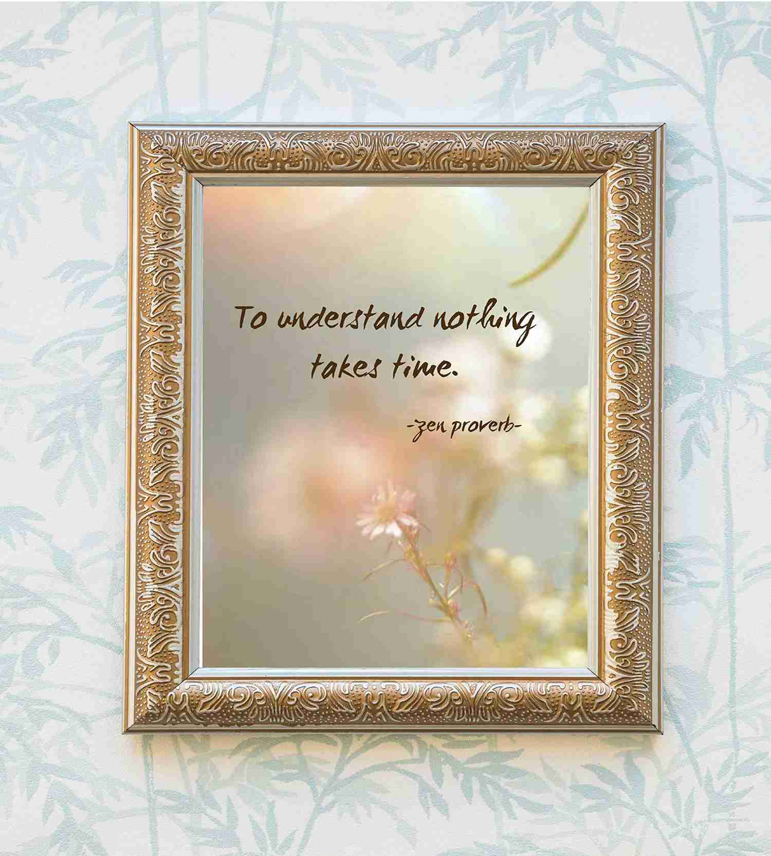 Zen Proverb Wall Art Print - 'To Understand Nothing Takes Time' - 8x10 Inspirational Quote for Home, Studio, or Office