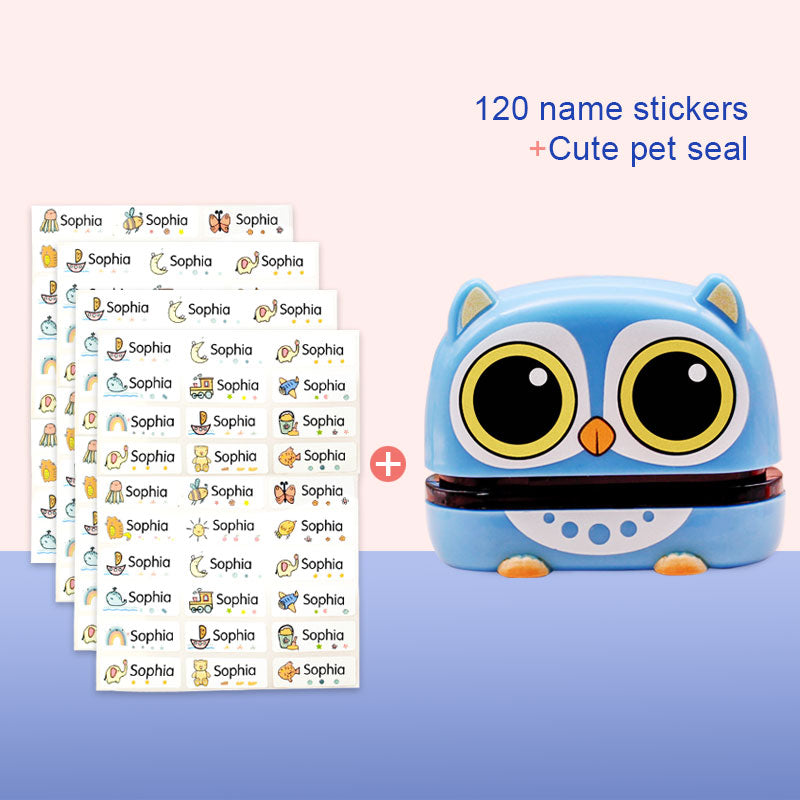 Cute Cartoon Children Seal Stamps - Large Size Washed Non-Fading Fabric Art Craft Supplies
