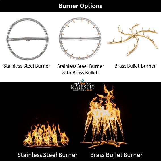 The Outdoor Plus Cazo Round Fire Bowl in Powder Coated Metal with Free Cover