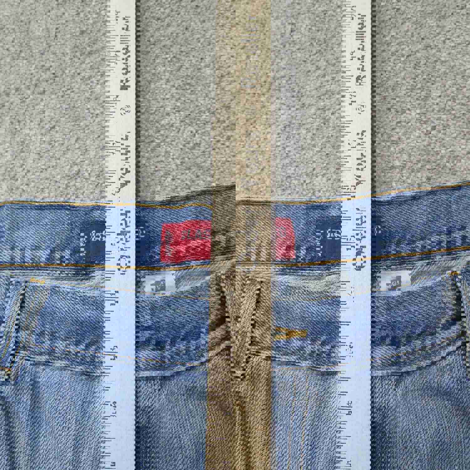 Levis 550 Jeans Mens 20S Blue Denim Stretch Straight Leg Outdoor 100% Cotton