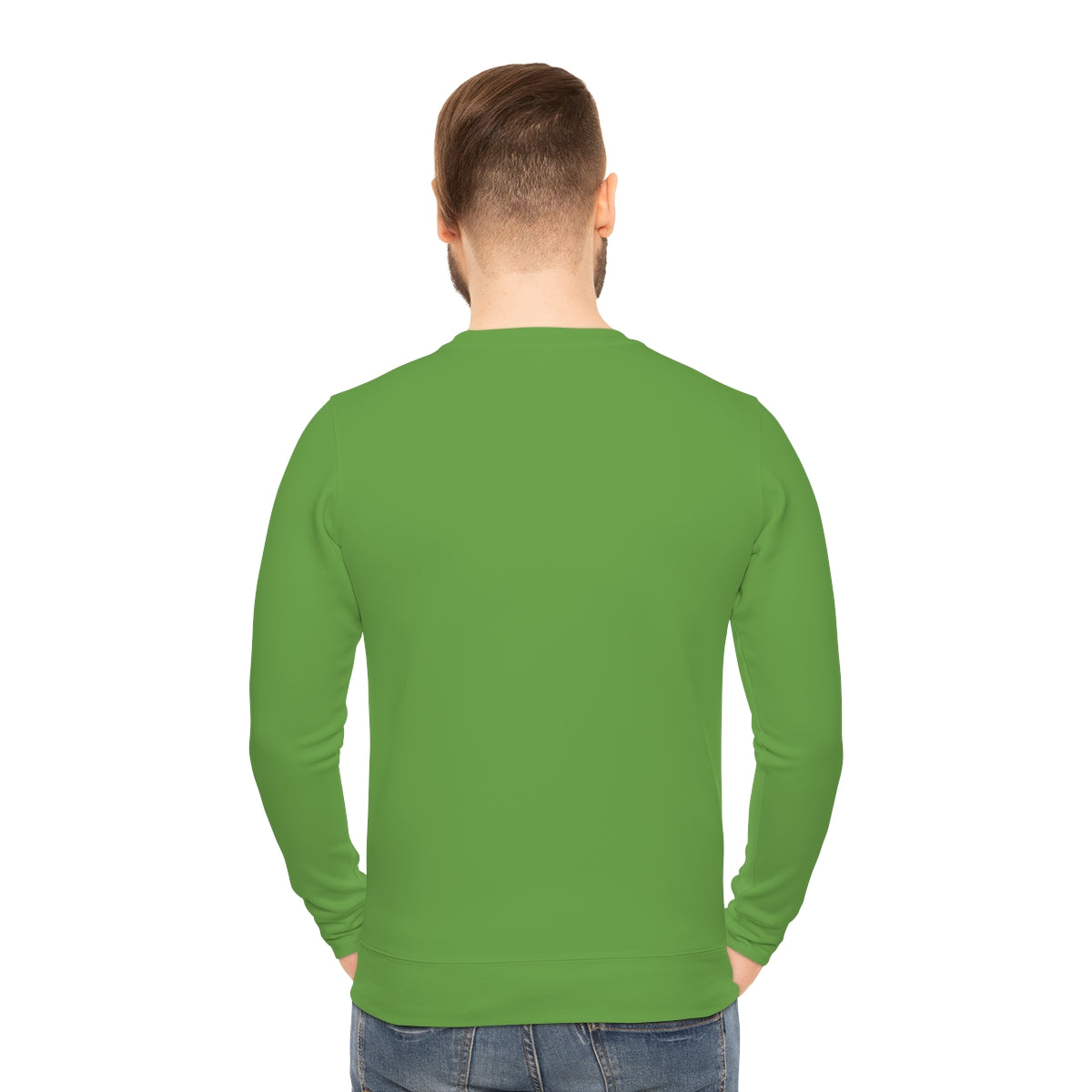 Green Color Lightweight Men's Sweatshirt - Breathable & Soft