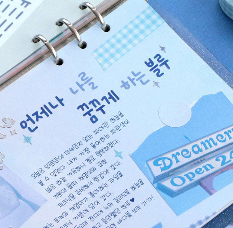 Calli Hangeul Sticker Pack (10 Sheets, 110 × 160 mm, Made in Korea)