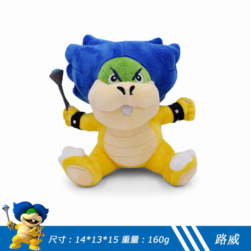 Super Bowser Koopalings Morton-Jr 16-23cm Roy Koopa Cartoon Toy Baby Son Doll Animal