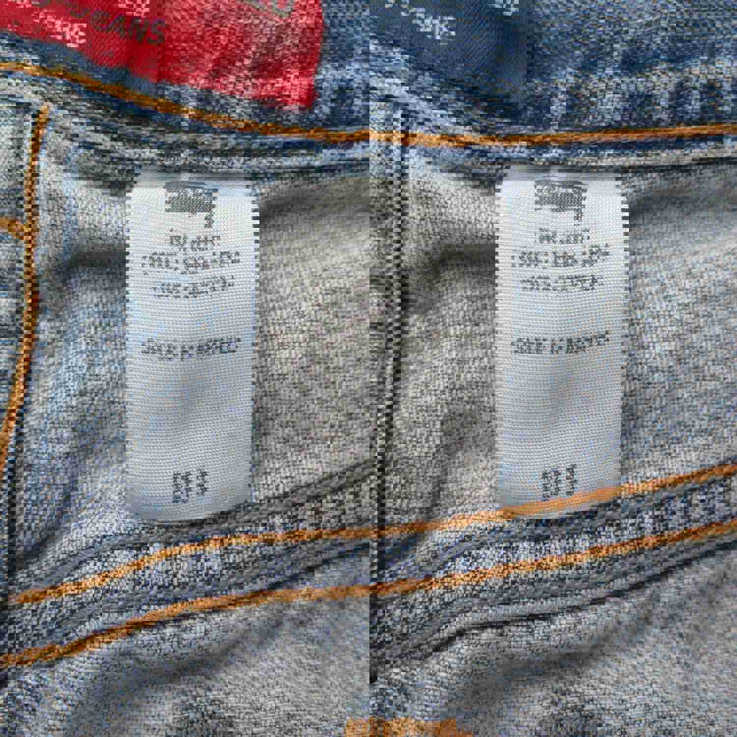Levis 550 Jeans Mens 20S Blue Denim Stretch Straight Leg Outdoor 100% Cotton