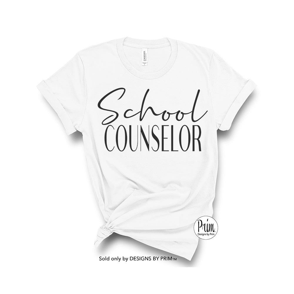 School Counselor Soft Unisex T-Shirt | Therapist Coach Fitness Instructor Mental Health Guidance Training Positive Vibes Educator Top