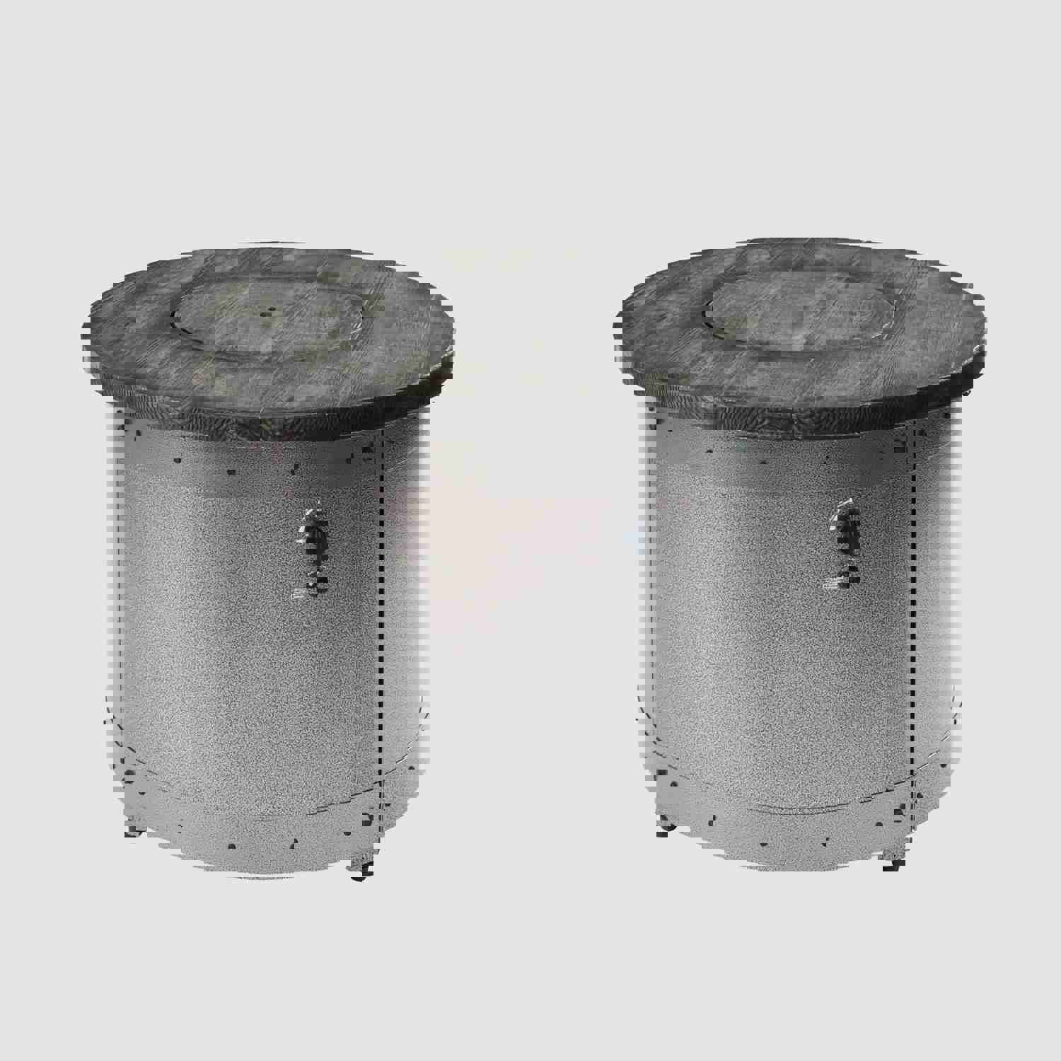 Edison Round Gas Fire Pit Table