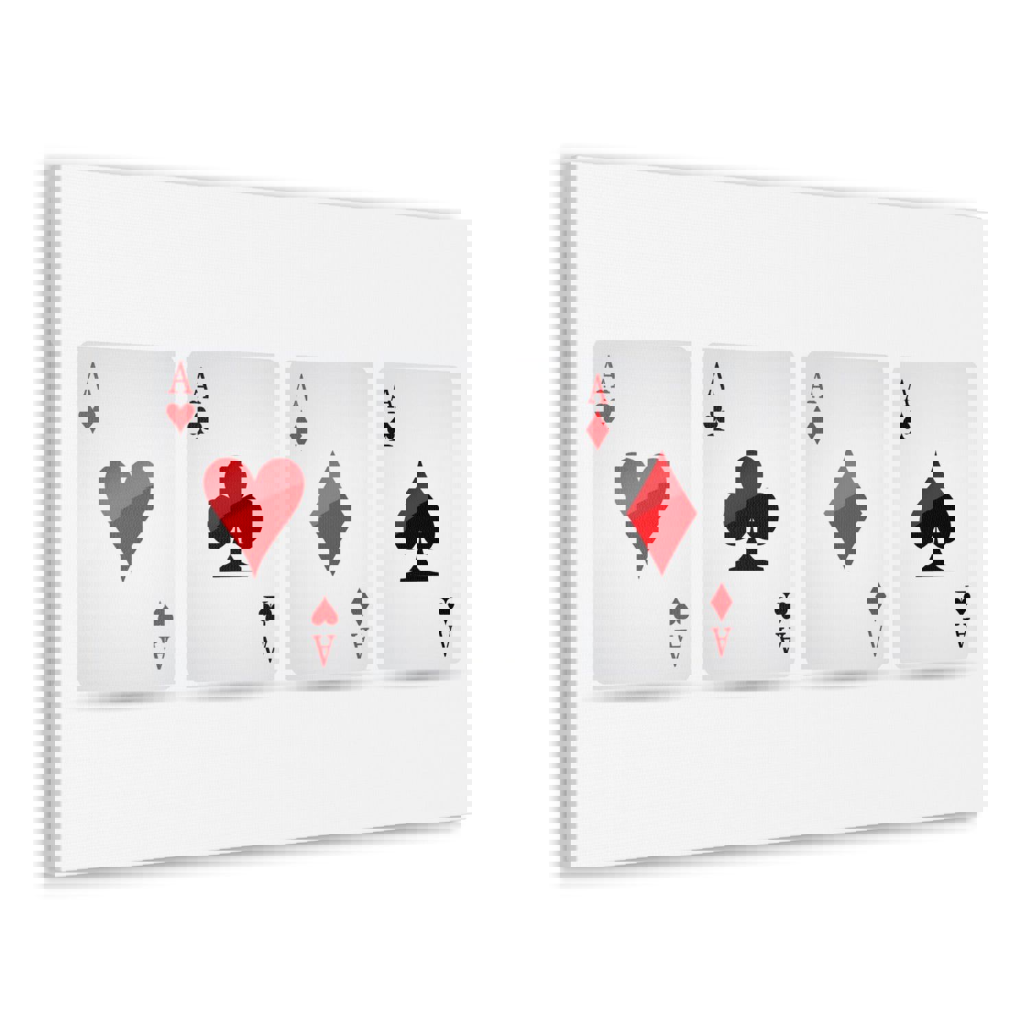 Ace Card Suit Playing Card Canvas Wall Art - Premium Home Decor Ready-to-Hang