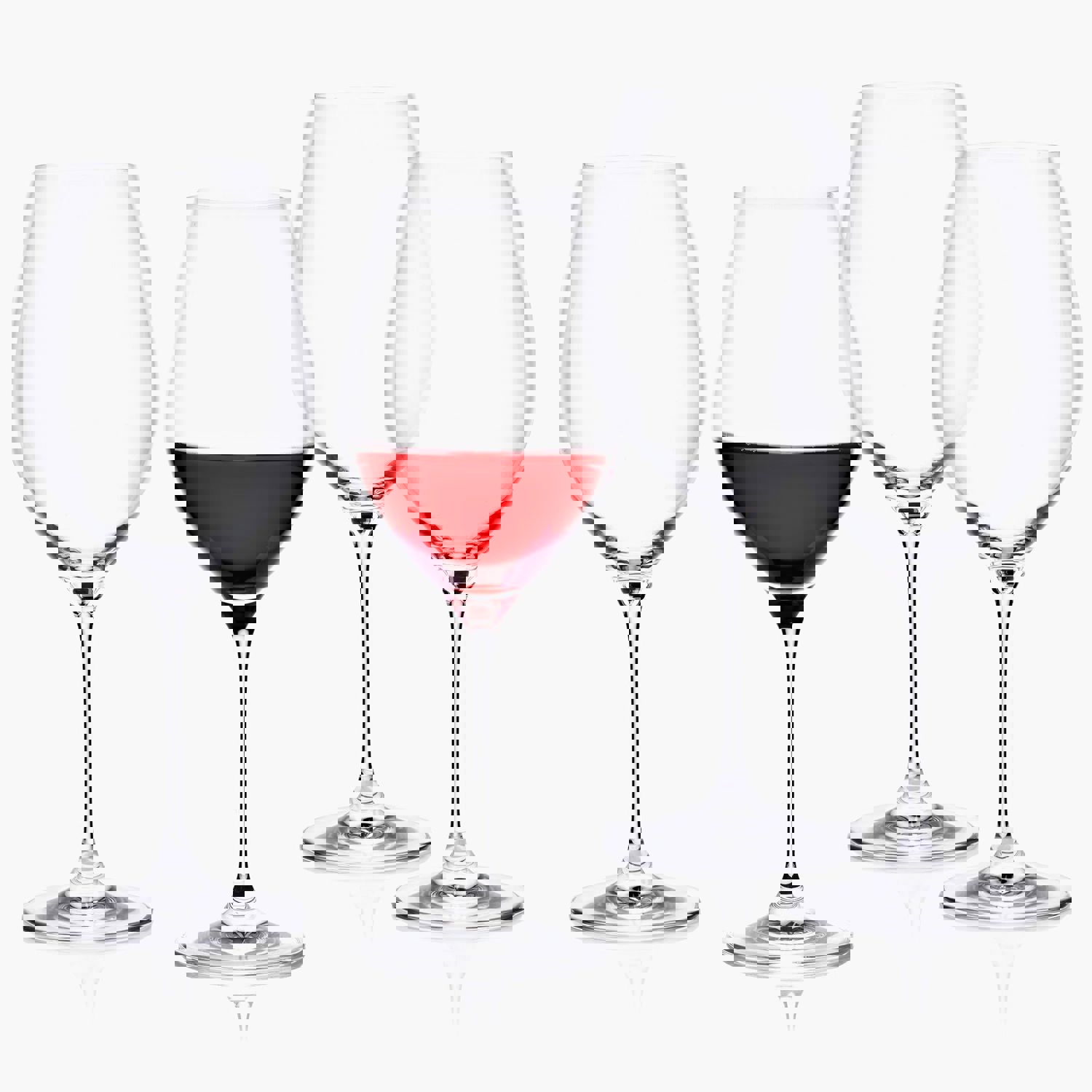 Elegant Wine Decanter Set with Six 18 OZ Red Wine Glasses