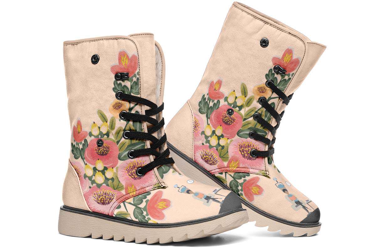 Floral Hair Dresser Polar Vibe Boots