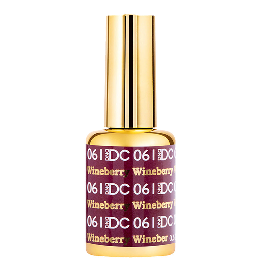 DND DC Gel Polish - 061 Wine Berry - Premium Long-Lasting Nail Color