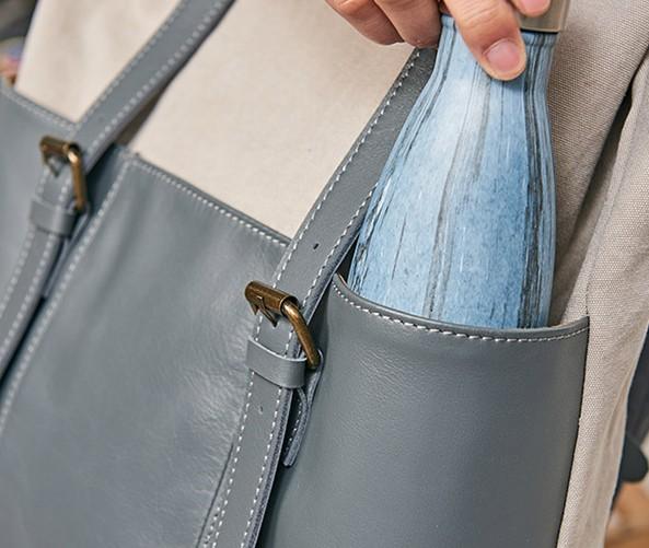 Leather Canvas Men's Cool Backpack - Durable Travel & School Bag