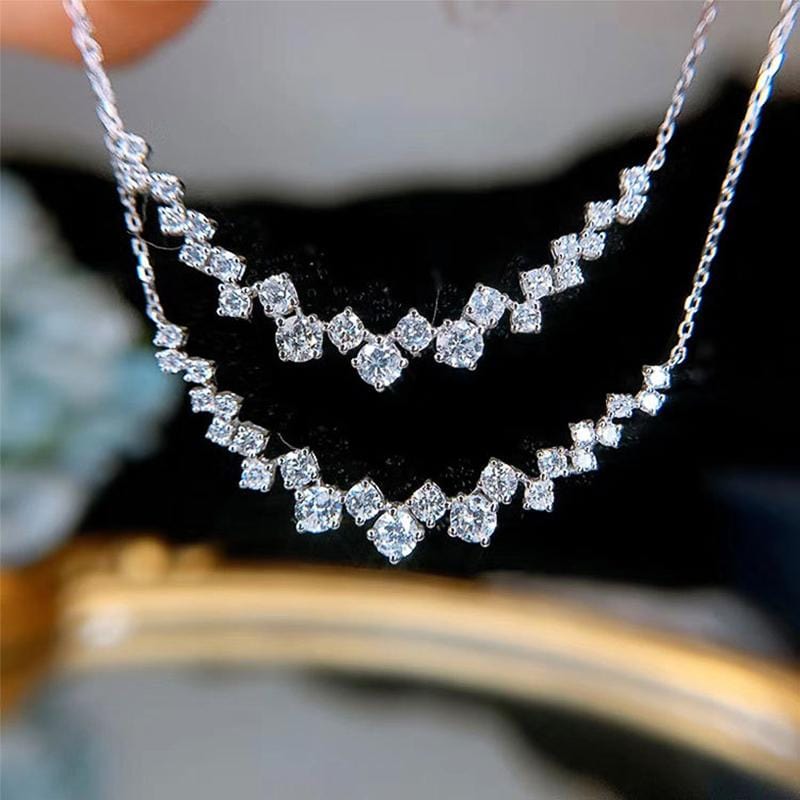 The Julia Bohemia Necklace - 925 Sterling Silver with Cubic Zirconia