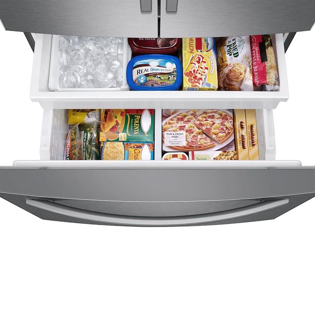 Samsung 28.2-cu ft French Door Refrigerator with Ice Maker Stainless Steel