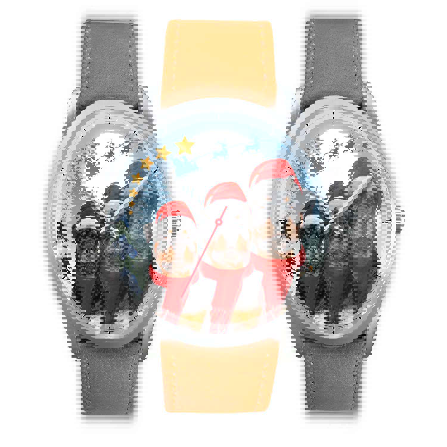 Cute Rottweiler Christmas Special Wrist Watch