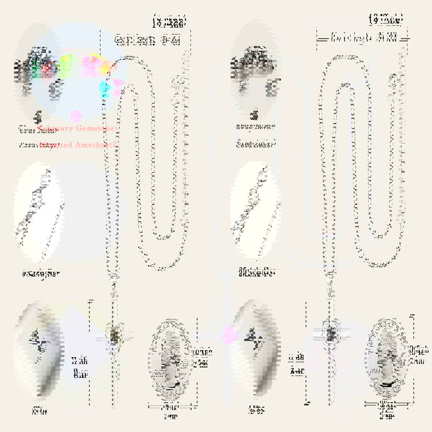 Yeelery Infinity Cross Pendant Necklace - 925 Sterling Silver with 18K White Gold Plated