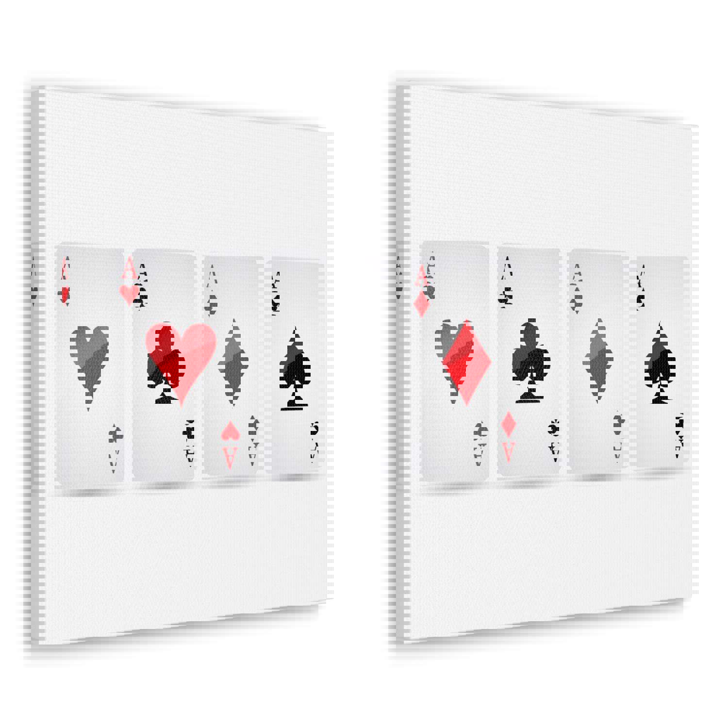 Ace Card Suit Playing Card Canvas Wall Art - Premium Home Decor Ready-to-Hang