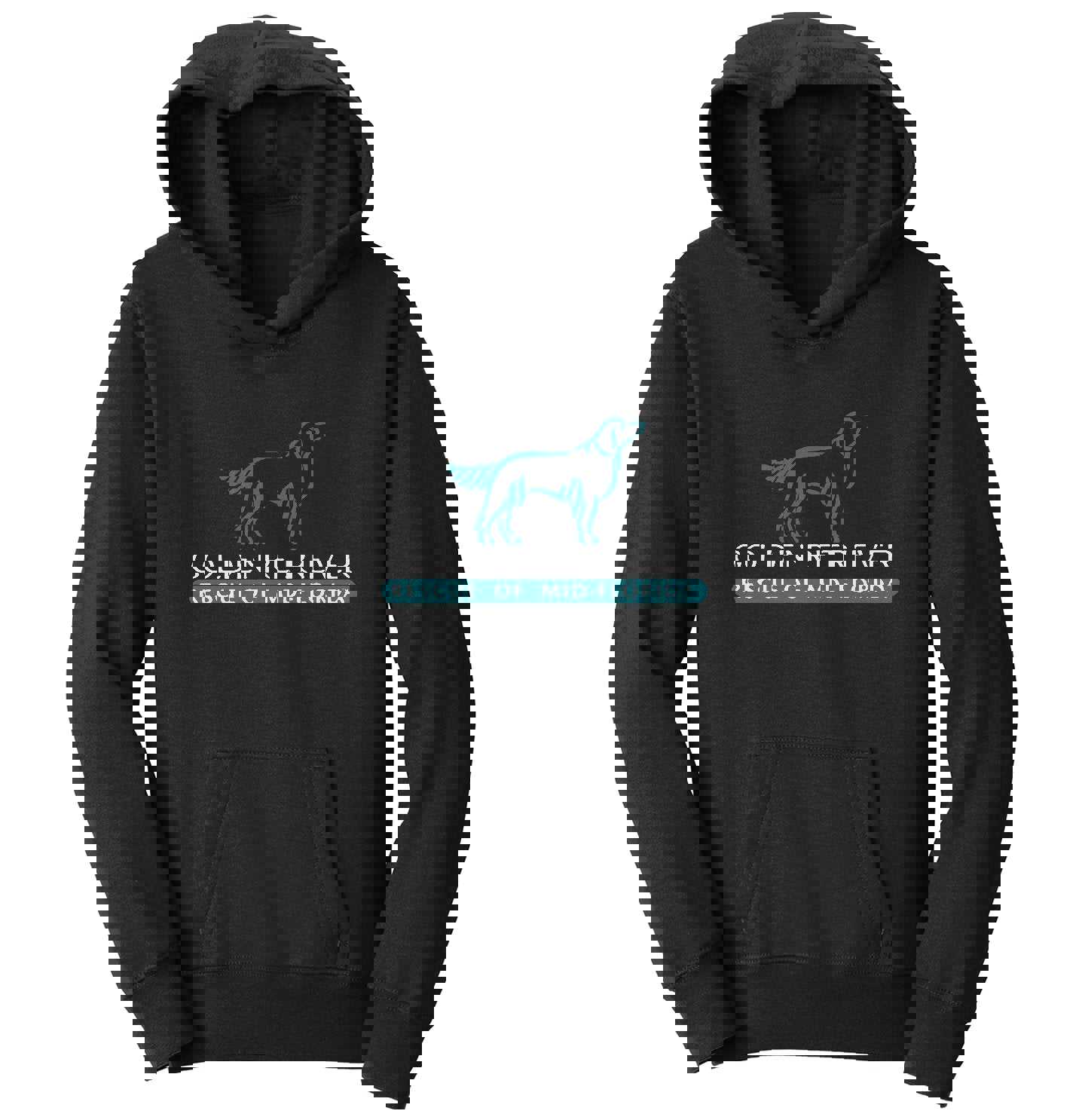 Golden Retriever Rescue of Mid-Florida Logo - Kids Unisex Hoodie Sweatshirt
