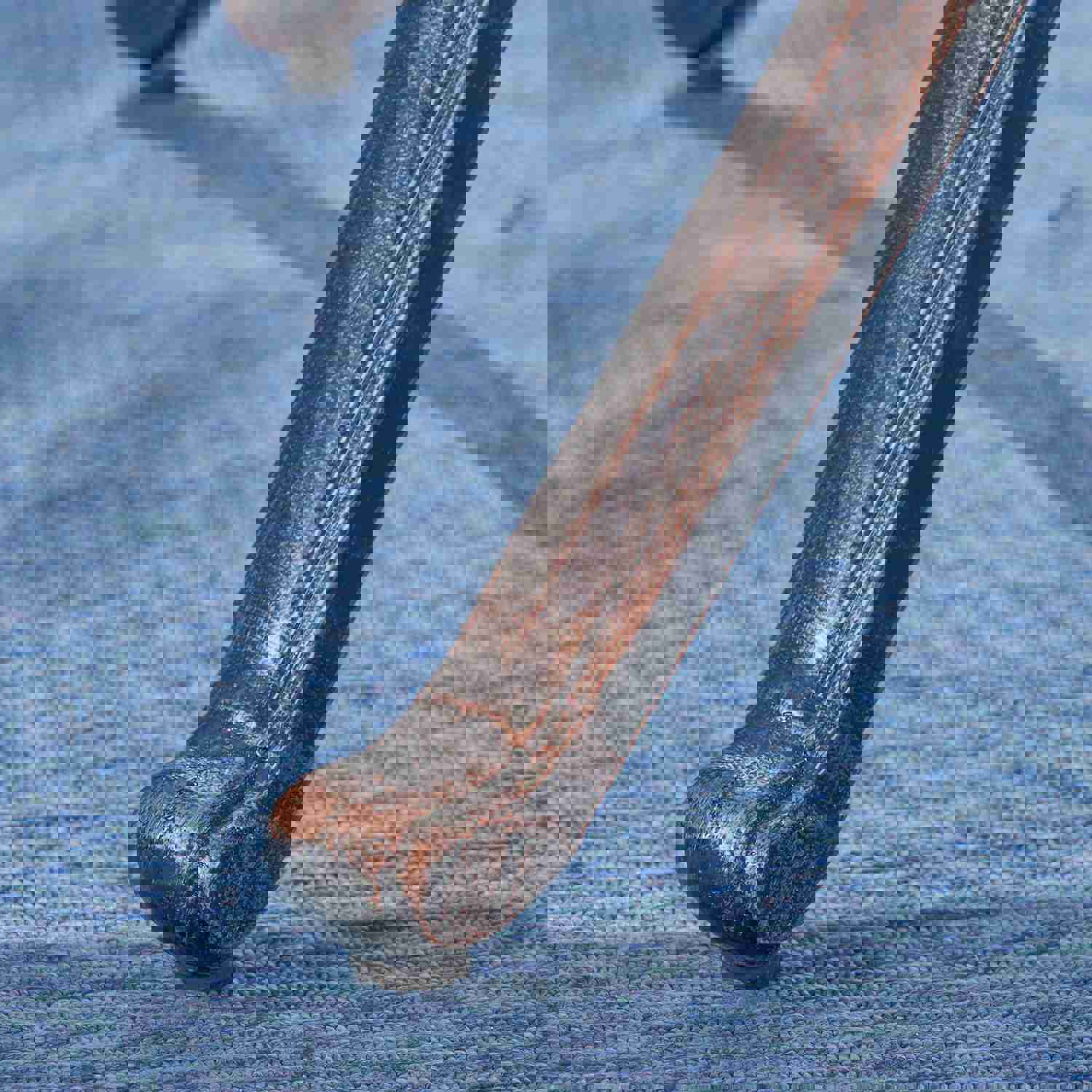 Barbara Outdoor 6-Seater Cast Aluminum Rectangular Dining Set in Shiny Copper