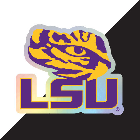 LSU Tigers NCAA Vinyl Decal Sticker - Choose Style and Size for Fans, Students, and Alumni